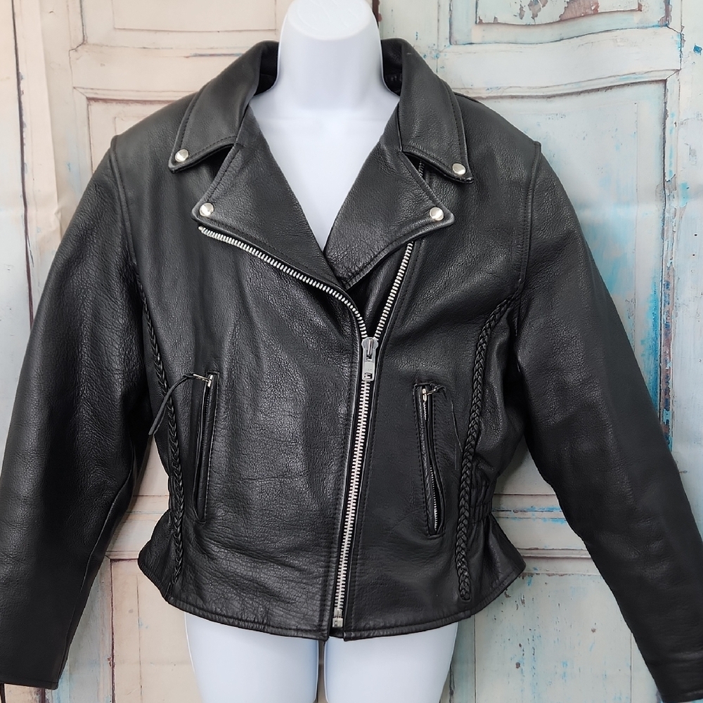 Leather King Classic Black Leather‎ Jacket